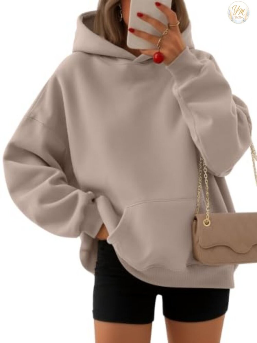 Oversized Fleece Hoodie Sweatshirt Pullover